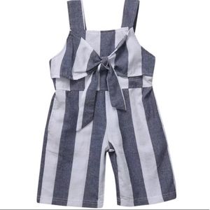 NWT Chic Girl Striped Over the Knee romper